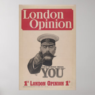 Vintage London Opinion Titelblatt Poster