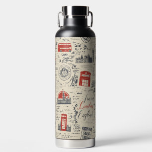 Vintage London Wasserflasche Trinkflasche