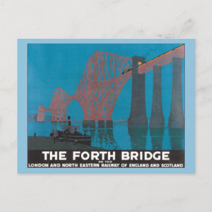 Vintage Londoner Eisenbahnbrücke im Nordosten Postkarte