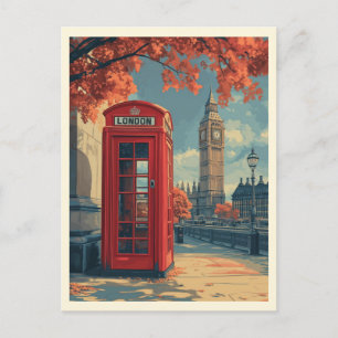 Vintage Londoner Reise Postkarte