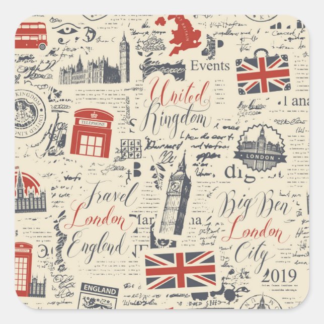 Vintage Londoner Stickers (Vorderseite)