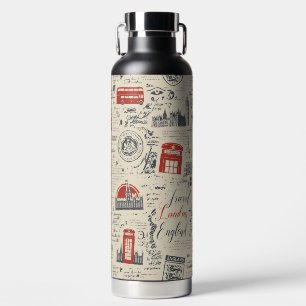 Vintage Londoner Wasserflasche Trinkflasche
