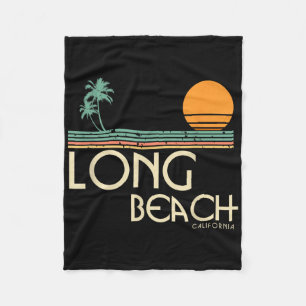 Vintage Long Beach Kalifornien Fleecedecke