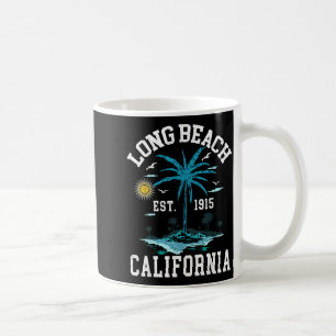 Vintage Long Beach Kalifornien Retro CA Sonnenunte Kaffeetasse