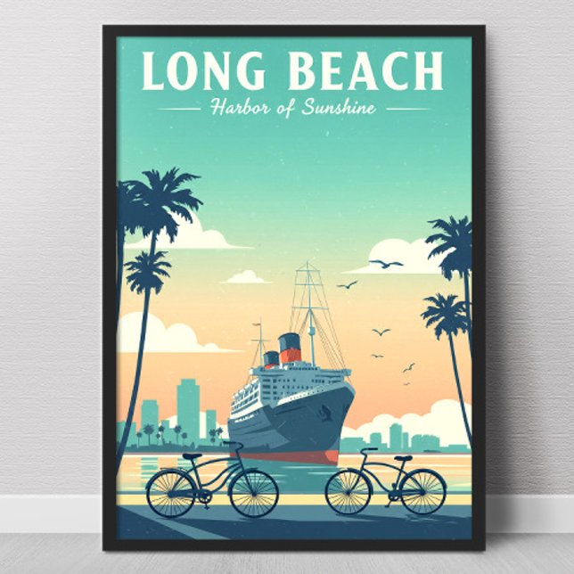 Vintage Long Beach Poster (Von Creator hochgeladen)