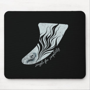 Vintage Longboard-Flosse S Surfen Kunst S Single F Mousepad