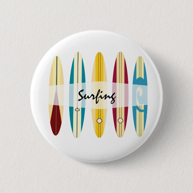 Vintage Longboards Button (Vorderseite)
