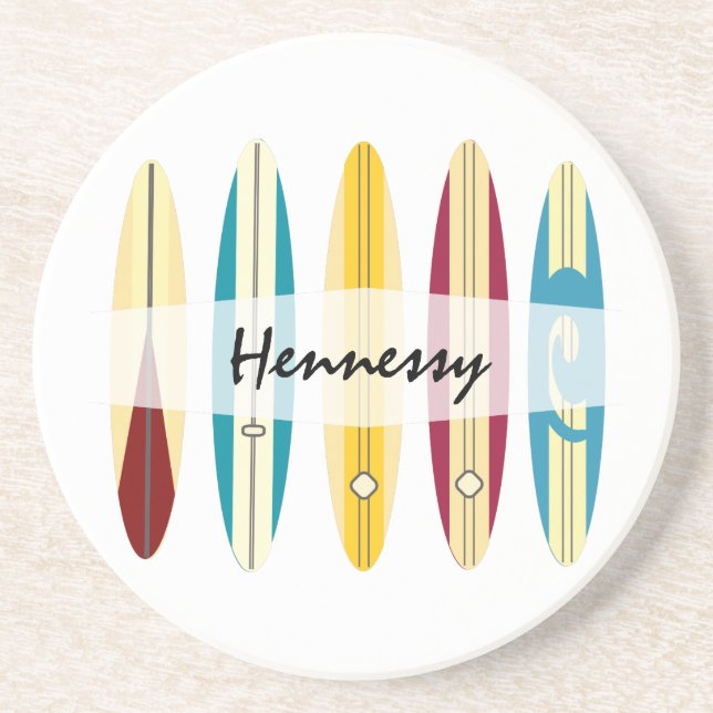 Vintage Longboards Getränkeuntersetzer (Vorne)