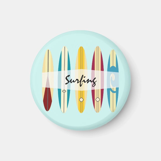 Vintage Longboards Magnet (Vorne)