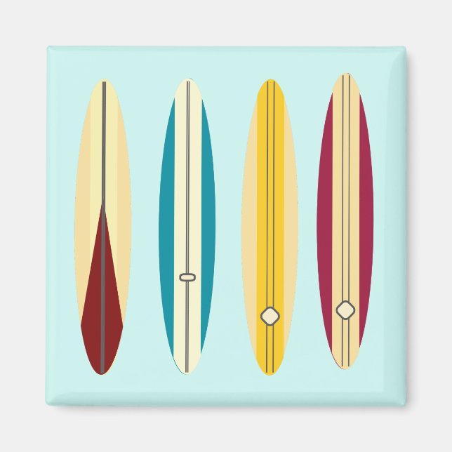 Vintage Longboards Magnet (Vorne)