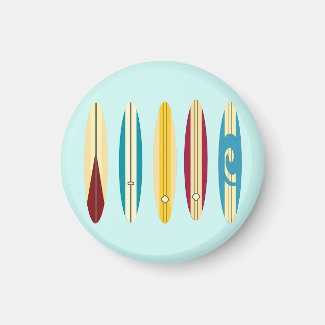 Vintage Longboards Magnet (Vorne)