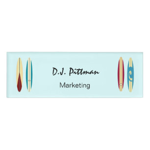 Vintage Longboards Namenschild