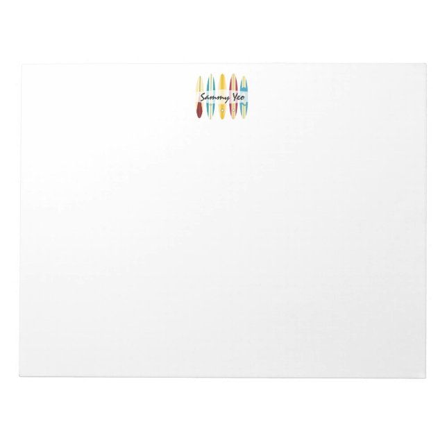 Vintage Longboards Notizblock (Vorderseite)