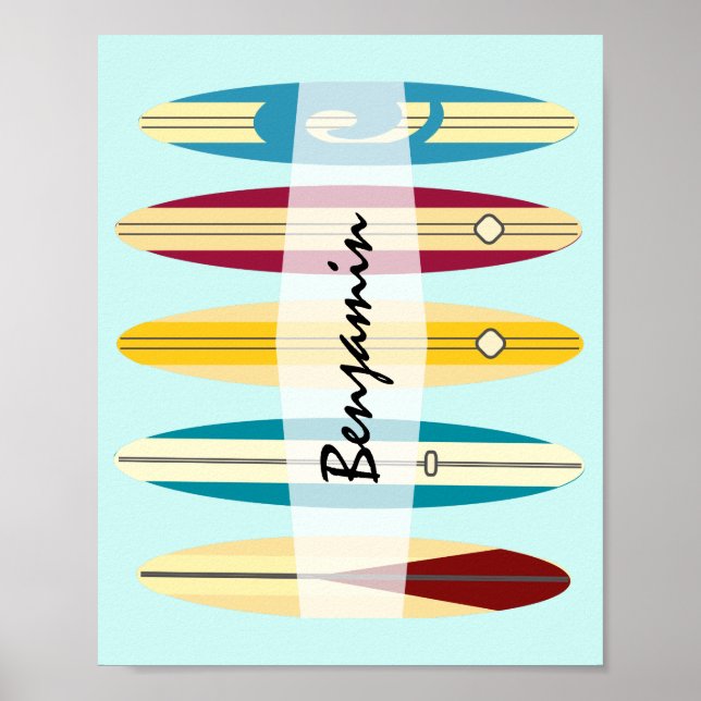 Vintage Longboards Poster (Vorne)