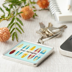 Vintage Longboards Schlüsselanhänger