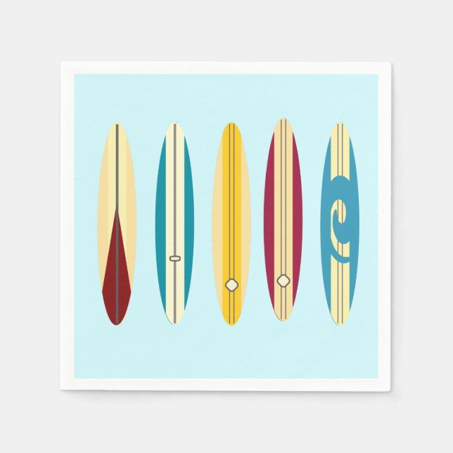 Vintage Longboards Serviette (Vorderseite)