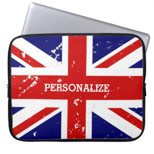 Vintage-Look British Union Jack Flag Laptop-Hülle Laptopschutzhülle