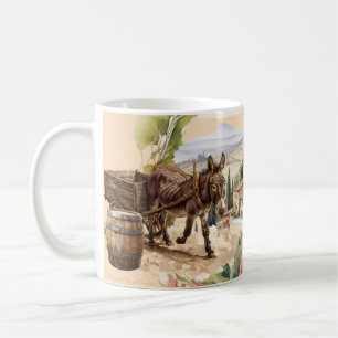 Vintage Look Donkey-Tasse Kaffeetasse