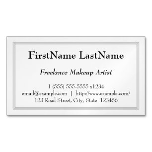 Vintage-Look Freelance Visagist Magnetische Visitenkarte