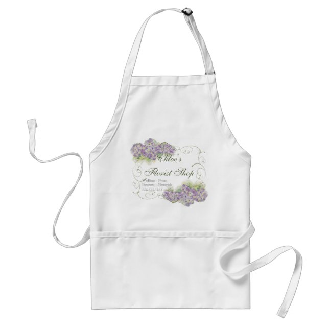 Vintage-Look-Lilac-Hortensie -  Geschäfts-Schürzen Schürze (Vorne)