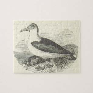 Vintage-Look-Stehender-Vogel-Puzzle Puzzle