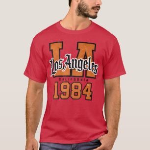 Vintage Los Angeles 1984 Sportemblem lustiges Mädc T-Shirt