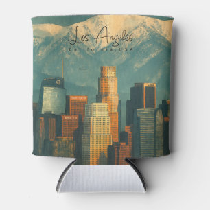 Vintage Los Angeles Aquarell Retro Kalifornien Dosenkühler