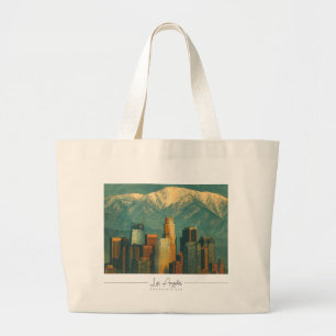 Vintage Los Angeles Aquarell   Retro Kalifornien Jumbo Stoffbeutel