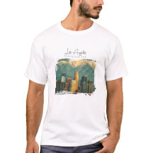 Vintage Los Angeles Aquarell | Retro Kalifornien