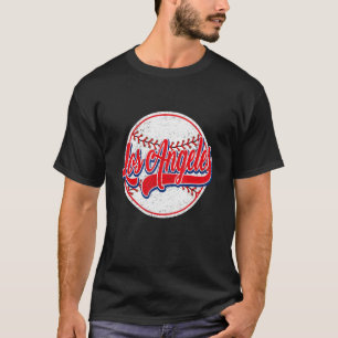 Vintage Los Angeles City Baseball Männer Frauen T-Shirt