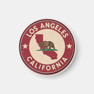 Vintage Los Angeles, Kalifornien Geschenke Magnet