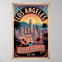 Vintage Los Angeles Kalifornien Stadt der Engel