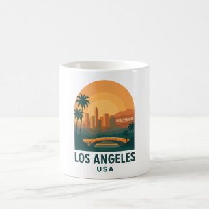 Vintage Los Angeles Reise – Retro Hollywood  Kaffeetasse