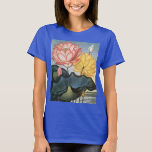 Vintage Lotus-Blume, die heilige ägyptische Bean T-Shirt