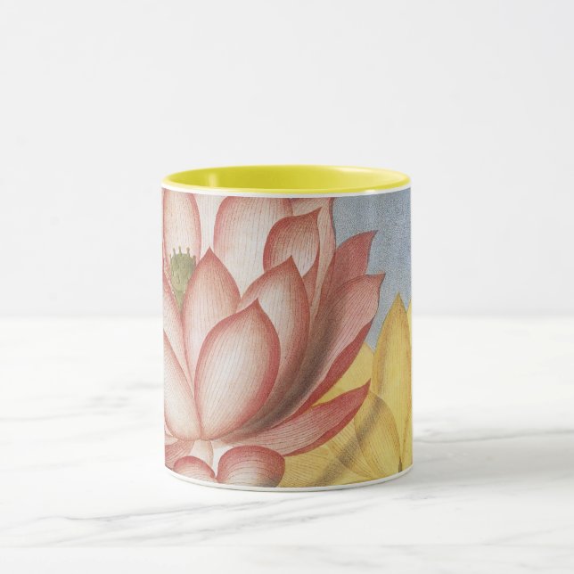 Vintage Lotus-Blume, die heilige ägyptische Bean Tasse (Zentrum)
