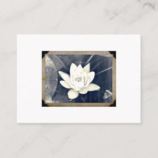 VINTAGE LOTUS FOTOGRAPH GESCHÄFTSKARTE VISITENKARTE (Vorderseite)