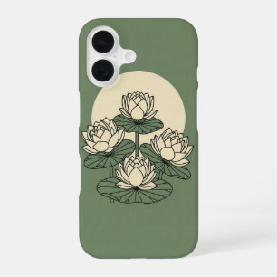 Vintage Lotus im Garten iPhone 16 Hülle