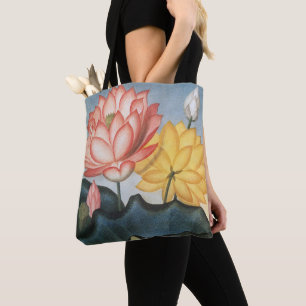 Vintage Lotusblumen, die heilige ägyptische Bohne