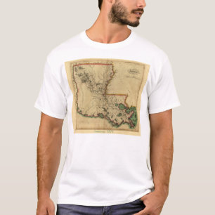 Vintage Louisiana-Karte 1814 T-Shirt