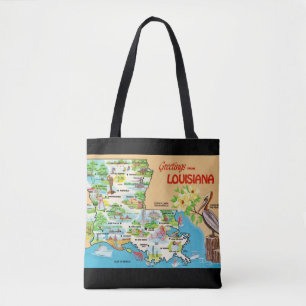Vintage Louisiana Schultertasche