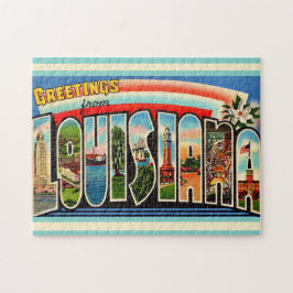Vintage LouisianaPostcard 11x14 Puzzle