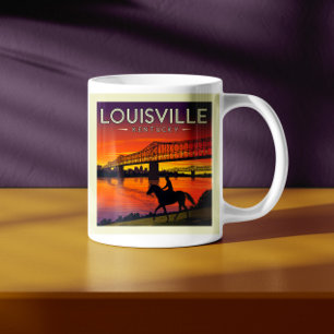Vintage Louisville Kentucky Kaffeetasse