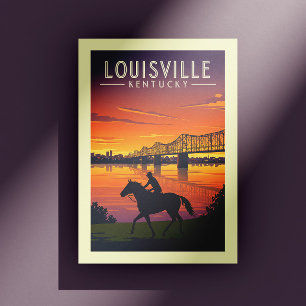 Vintage Louisville Kentucky Postkarte