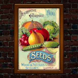 Vintage-Louisville-Samenkatalog-Werbung Poster