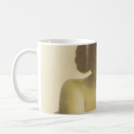 Vintage love couple kissing sepia illustration kaffeetasse