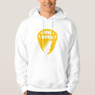 Vintage Love Guitar Music Lover Gift Hoodie