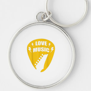Vintage Love Guitar Music Lover Gift Schlüsselanhänger