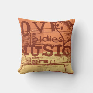 Vintage Love Oldies Musik 3 Kissen