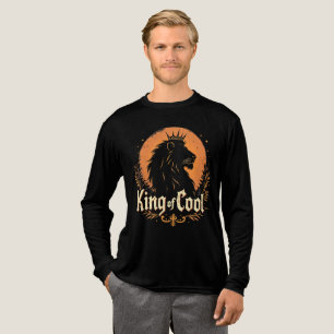 Vintage Löwe King Of Cool Kronen-Grafik Tri-Blend Shirt