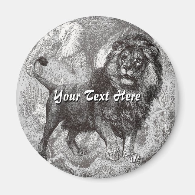 Vintage Löwe Magnet (Vorne)